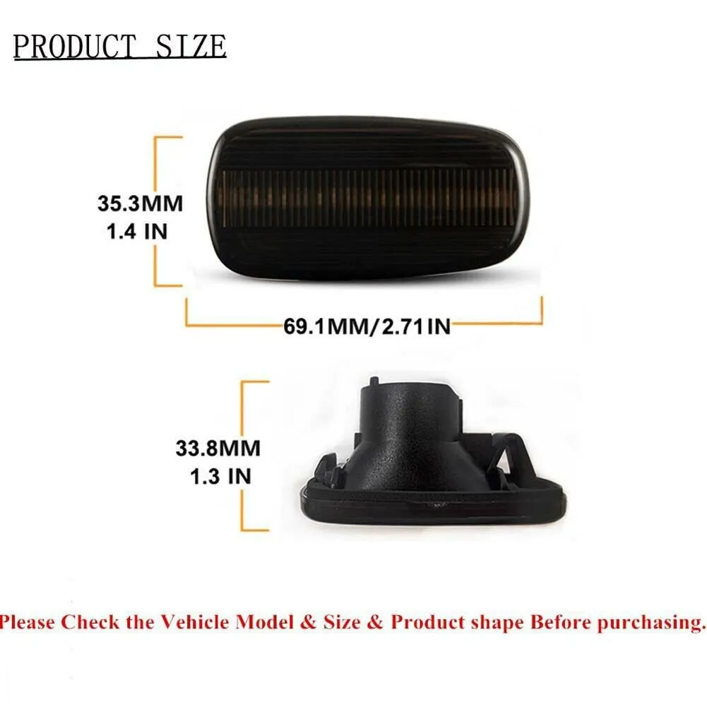 

12V Side Marker Turn Signal Light 2 Pcs 2pcs 2x For 2004-2006 S-cion XB