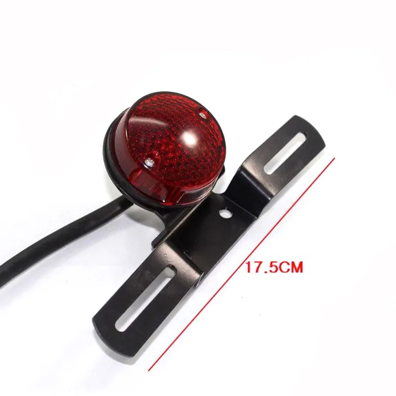 12V 5W Ultra Bright Universal Plastic Stop License Plate LED Tail Light Motorcycle Lamp with Metal Frame |