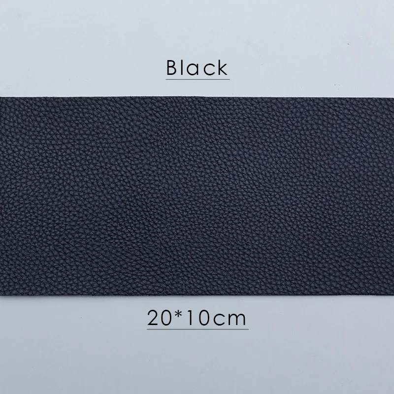 black 15 цветов самоклеющиеся нашивки из искусственной кожи свободный крой DIY стикер для одежды ремонт кожаный диван-кровать в машине кожаная сумка Украшение кровати - Цвет: black