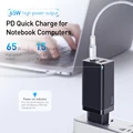 Baseus 65W GaN Charger Quick Charge 4.0 3.0 Type C PD USB Charger with QC 4.0 3.0 Portable Fast Charger ForiP ForXiaomi Laptop
