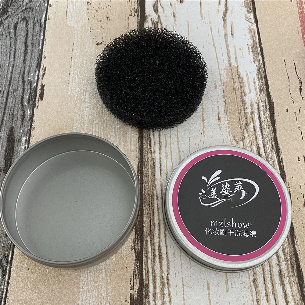 Макияж Щетка Очиститель спонж для удаления косметики цвет от кисти тени век
