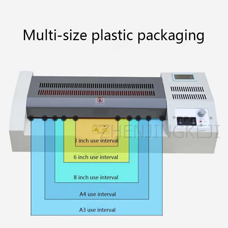 

A4 / A3 Photo Laminator Fully Automatic Digital Display LCD Electric Thermoplastic Commercial Laminating Tools Sealing Machine