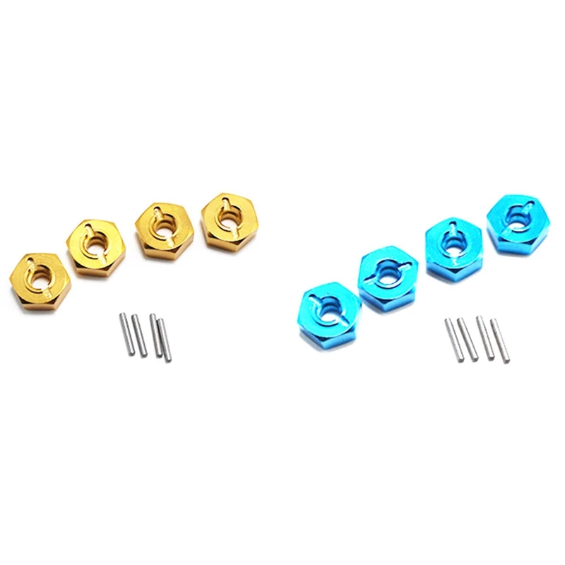 

8 шт для Wltoys 144001 1/14 RC автомобилей запасные Запчасти металлический комбайнер, синий и желтый