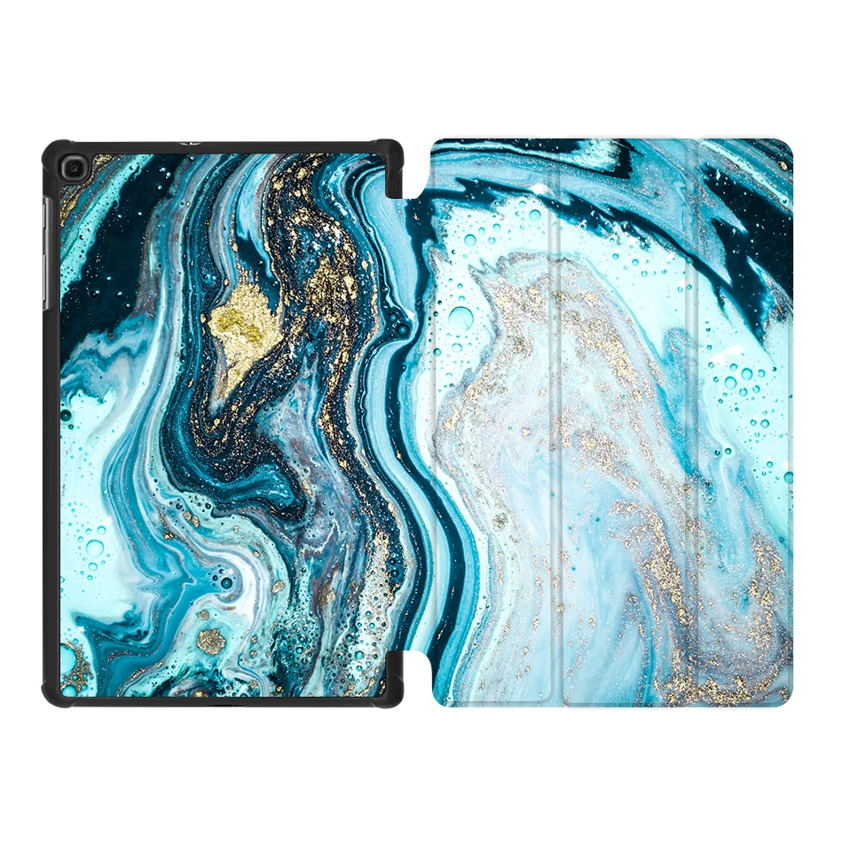 SS05 Чехол MTT для samsung Galaxy Tab A, 10,1 дюймов, SM-T510, T515, с мраморным принтом, тонкий, из искусственной кожи, откидной, откидной, с подставкой, чехол для планшета - Цвет: SS05