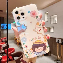 sumkeymi Cute Girl Blu-ray Phone Case For iphone 7 8 Case For iphone 11 12 Plus mini Pro Max XS XR SE2020