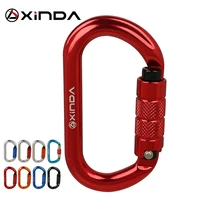 xinda o type lock buckle automatic safety master carabiner multicolor 5500lbs crossing hook climbing rock mountaineer equipment