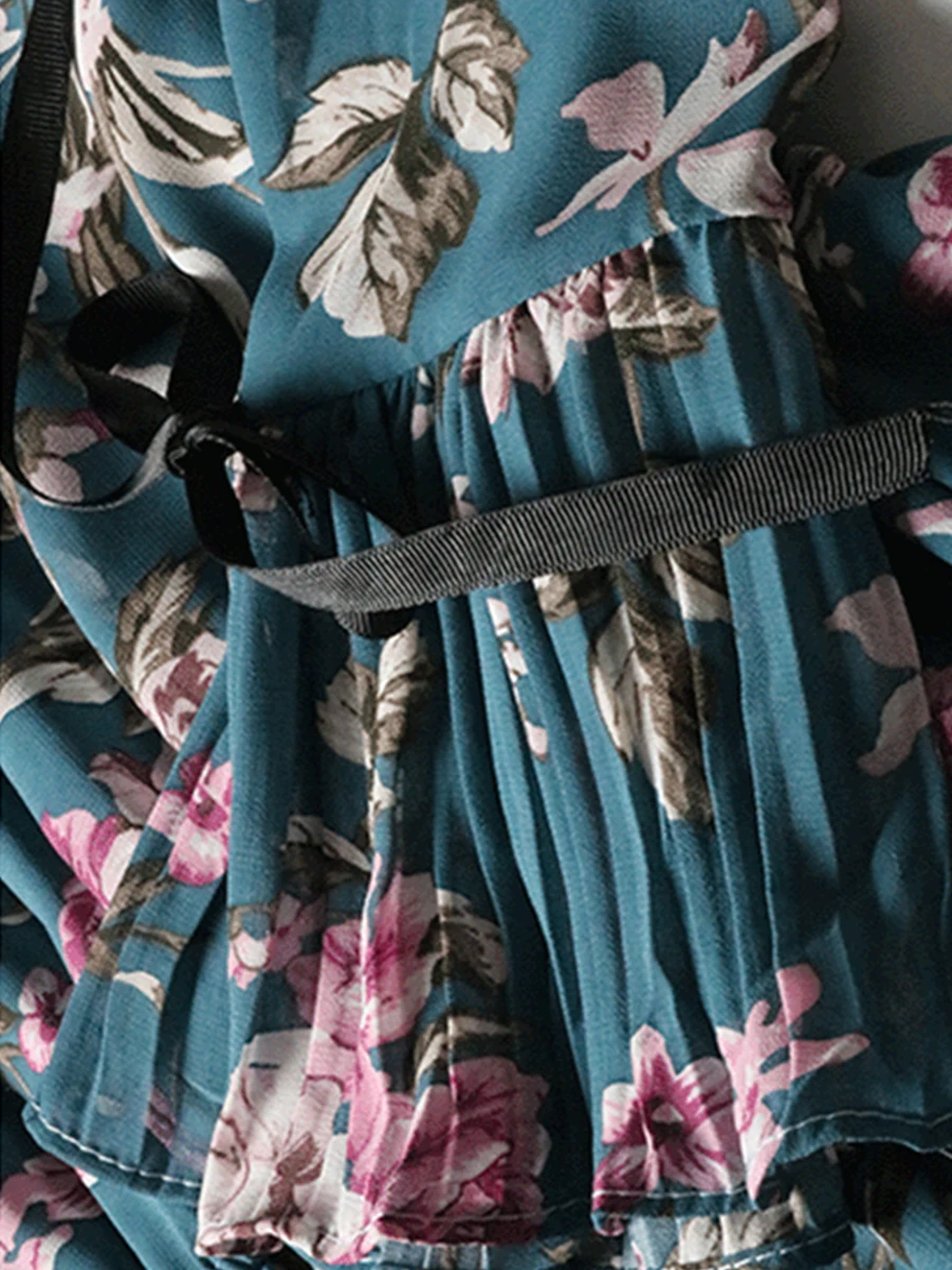 Женское осенне-зимнее длинное платье повседневное модное с круглым вырезом и