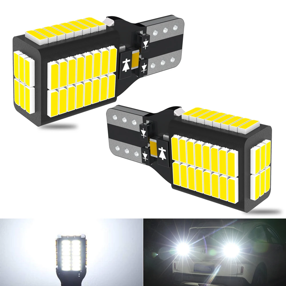 2X T15 W16W 912 921 светодиодный Canbus без ошибок лампы для Nissan Qashqai Almera Juke Tiida X-Trail