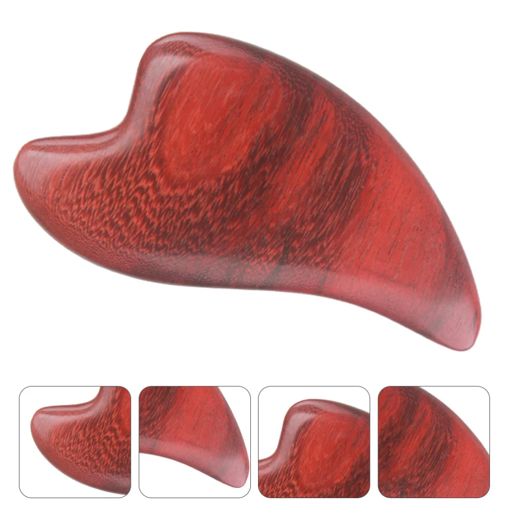 

1Pc Wooden Massaging Board Meridian Massaging Tool Face Scraping Supply (Brown)