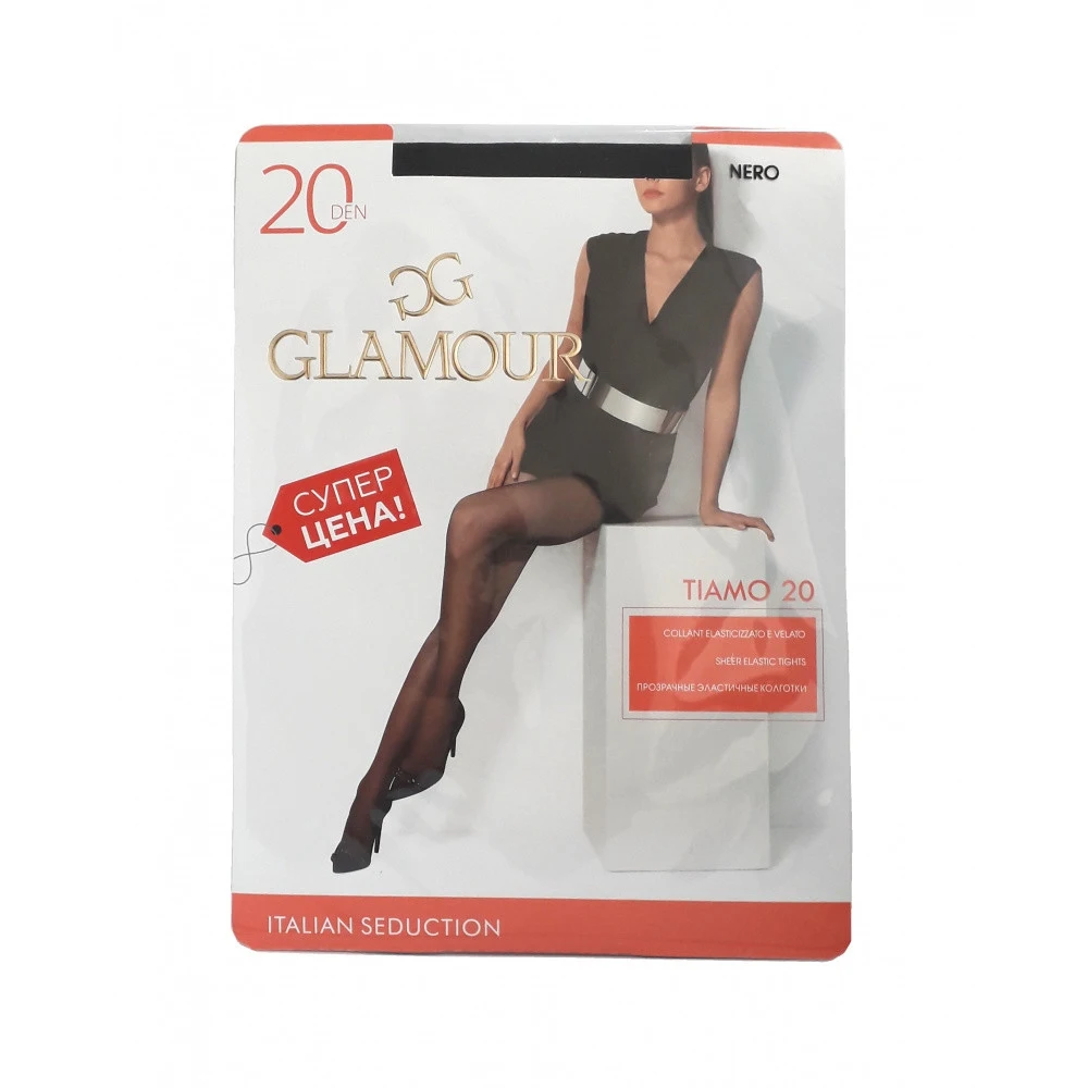 Колготки Glamour &quotTiamo&quot 20 den размер 3 цвет: nero |
