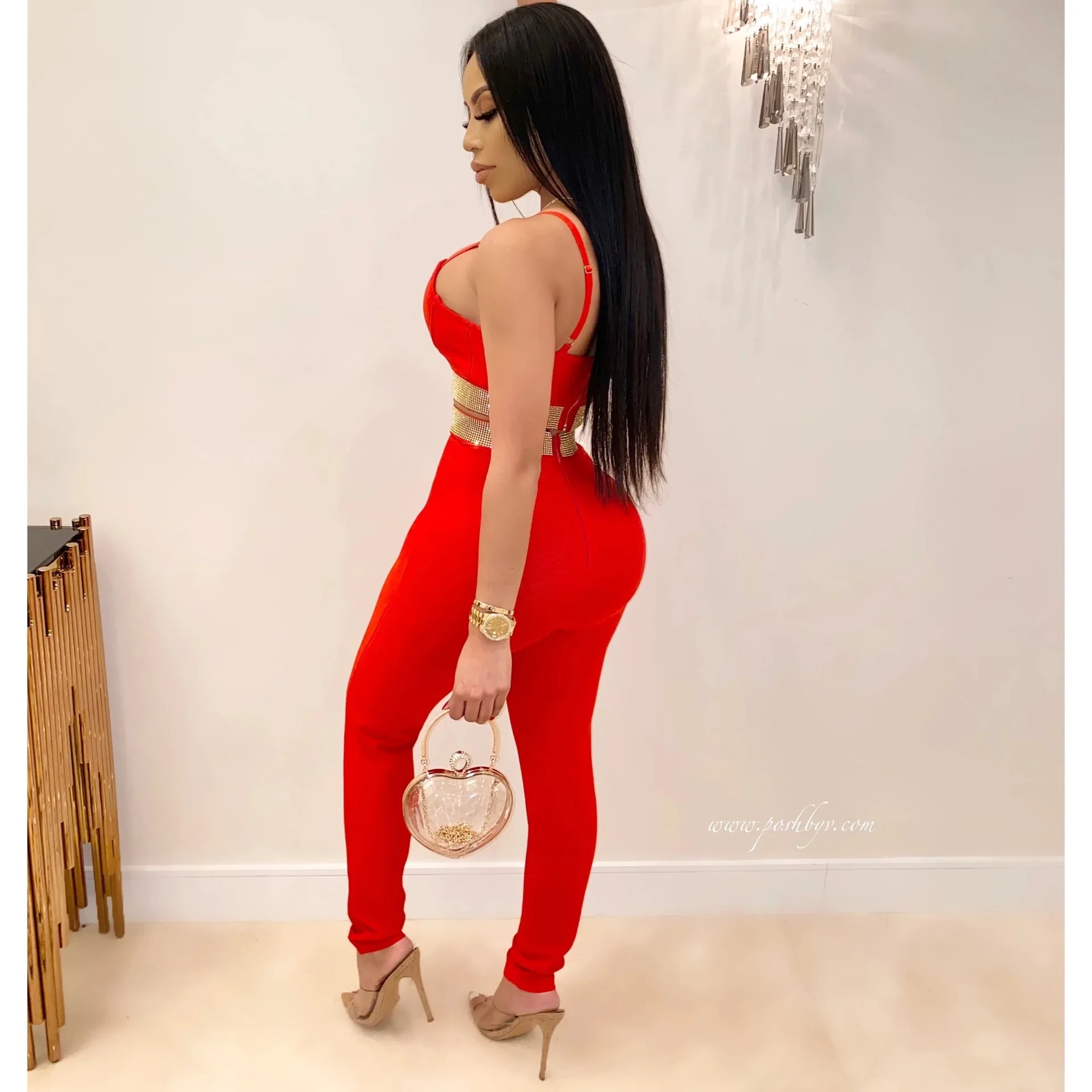 Женский комплект из 2 предметов короткий топ на бретельках с открытыми плечами +