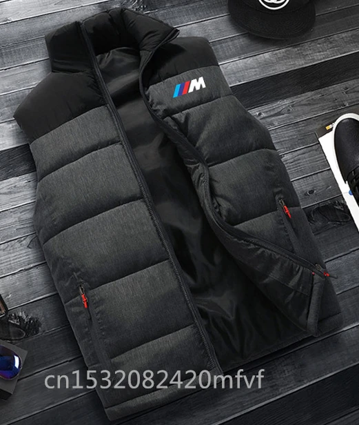

Мужская куртка для bmw, жилет без рукавов, зимняя мужская двойная одежда, жилет с хлопковой подкладкой и капюшоном, пальто, мужские толстые те...