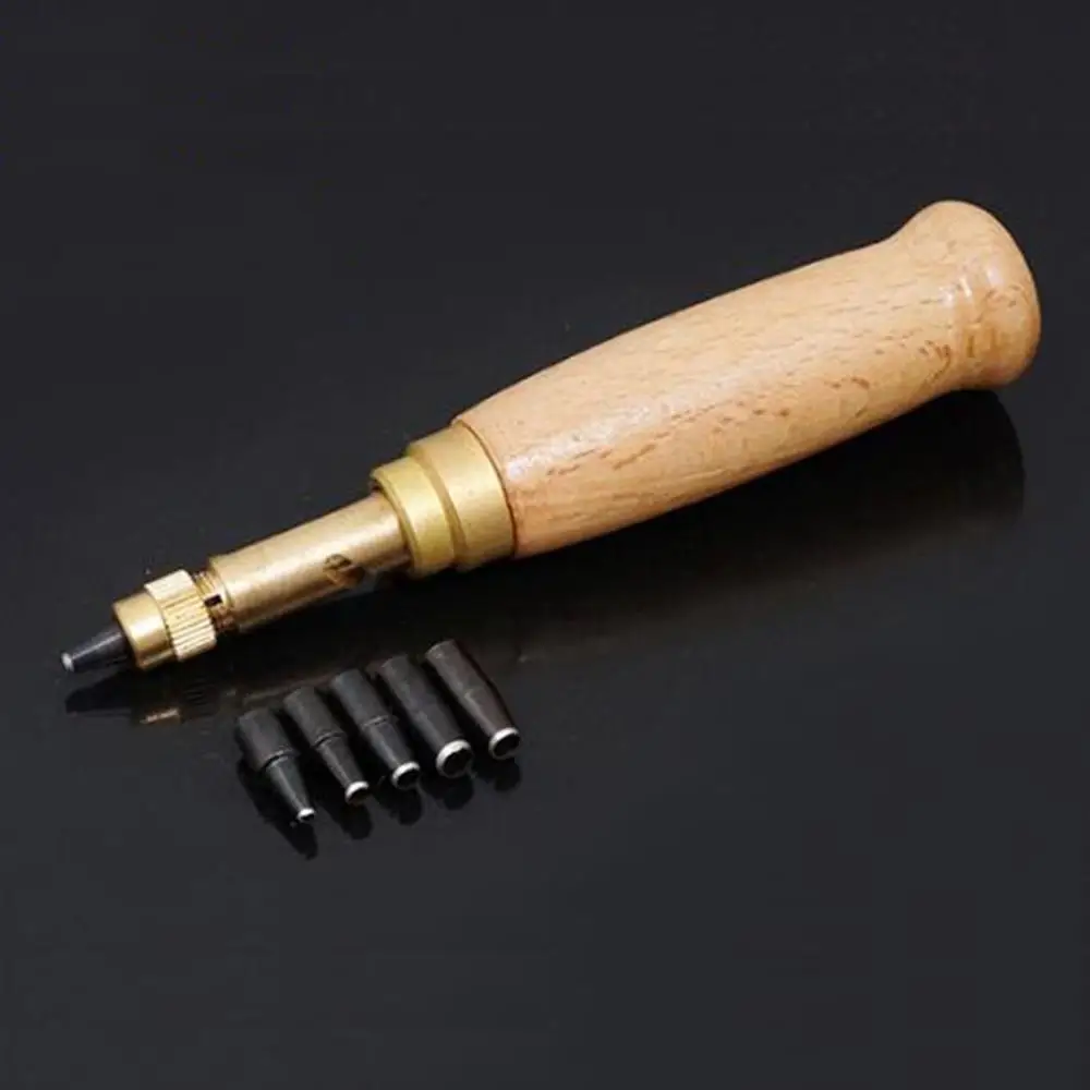 18Pcs/Set Leather Craft Tools Punch Kit Set Stitching Carving Working Sewing Saddle Groover for DIY Hand | Дом и сад