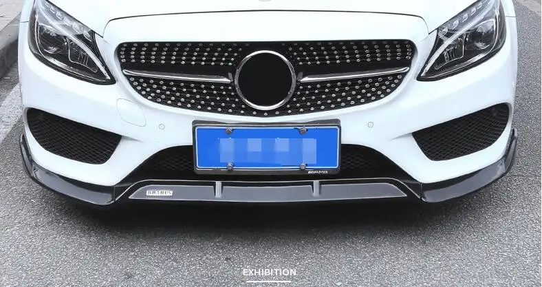 Для Mercedes Benz W205 рассеиватель переднего бампера защитные бамперы для C Class C200 C180