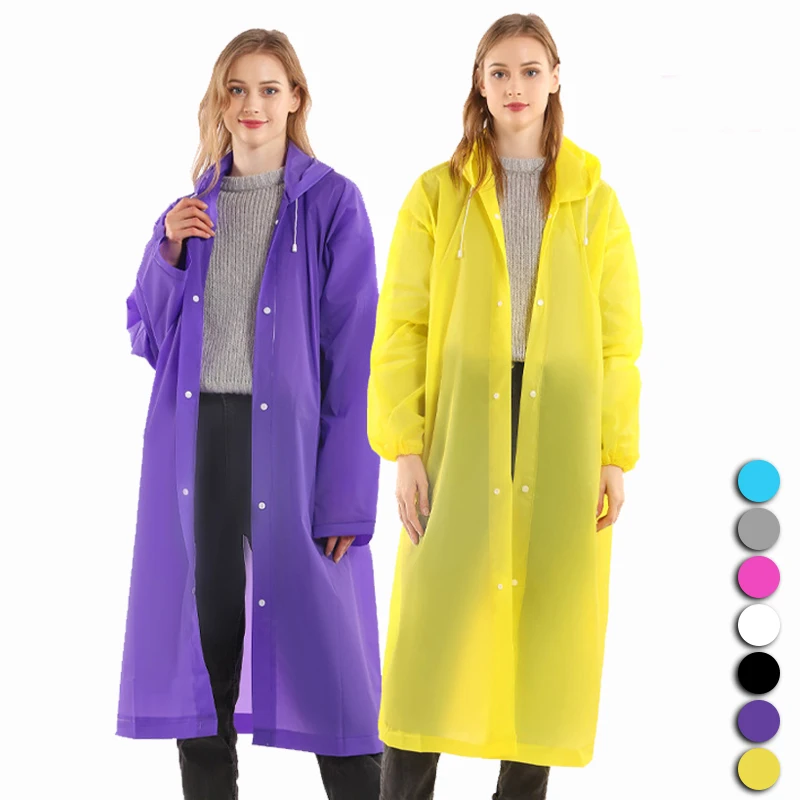2021 Raincoat Women Men Impermeable Thickened Waterproof Tourism Outdoor Hiking Rain Poncho Hooded Coat | Дом и сад