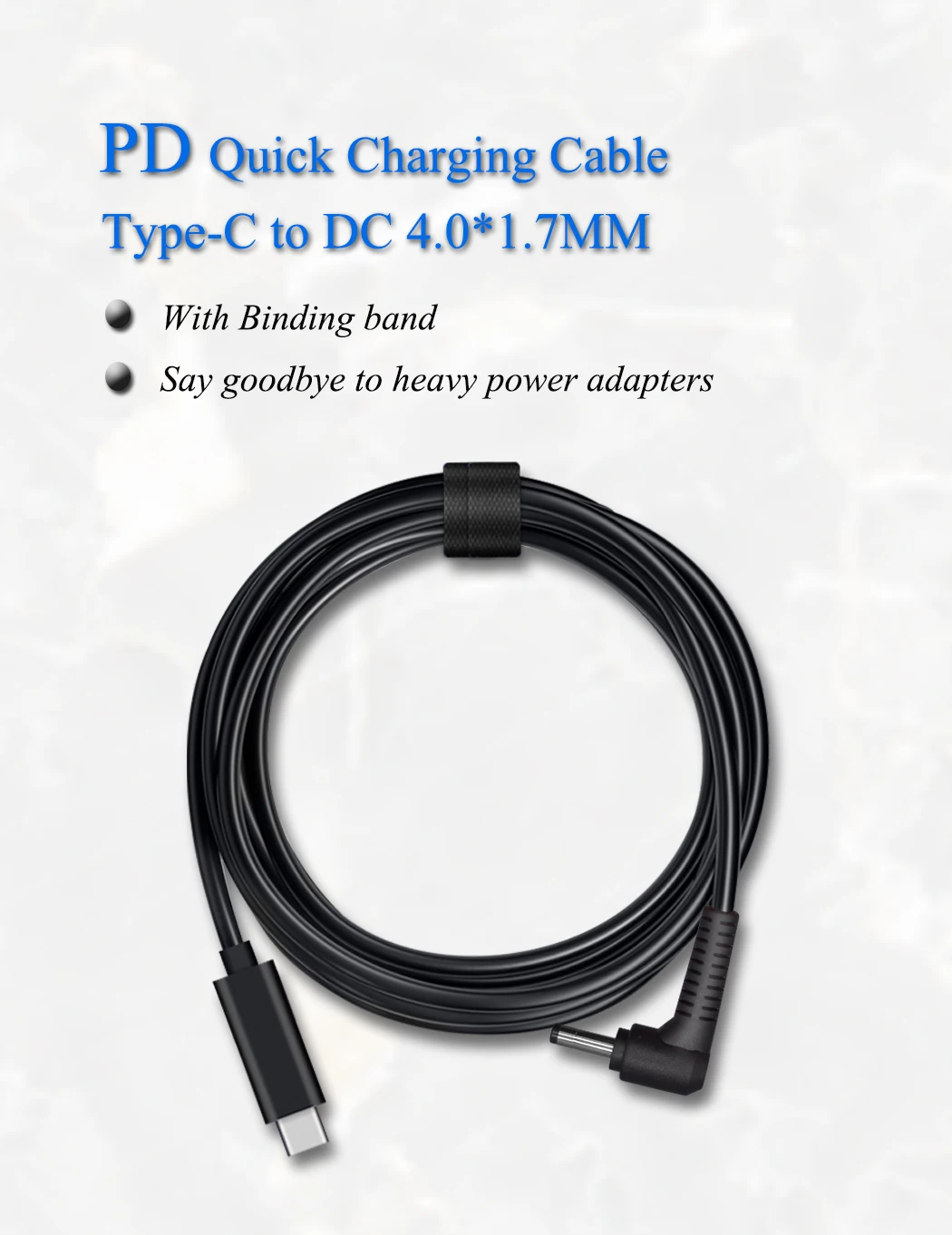 1 5 м/4 9 фута USB C к dc4.0 * 7 мм pd портативная быстрая зарядка malehead типа c кабелю 20 v 3.25a 65 w
