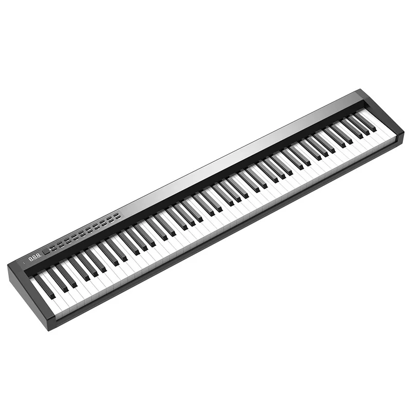 

Electronic keyboard electronic professional beginner smart keyboard portable electric steel black dual speakers with bluetooth