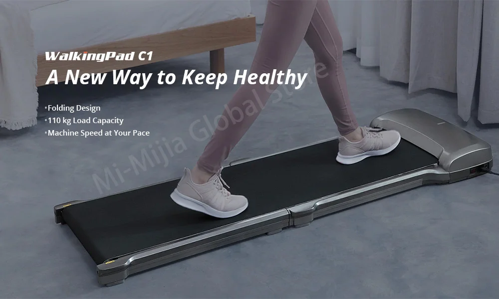 Xiaomi WalkingPad C1 сплав версия Смарт приложение управление складной коврик для ходьбы беговая дорожка мини ультра-тонкий прогулки фитнес-машина