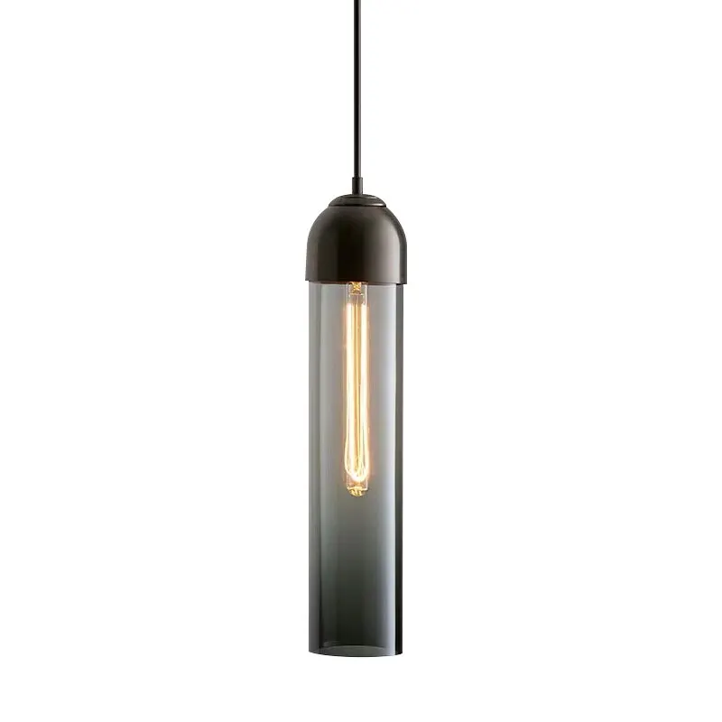 

Nordic Modern Bar LED Pendant Lamp Gray Glass Hanging Suspension Bedroom Kitchen Living Home Hall Indoor Decor Lighting Lights