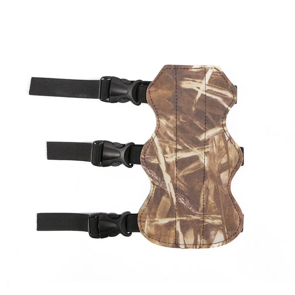 

Universal Shooting Archery Arrow PU Leather 3 Strap Shooting Target Archery Camouflage Arm Guard Safe Strap Armband