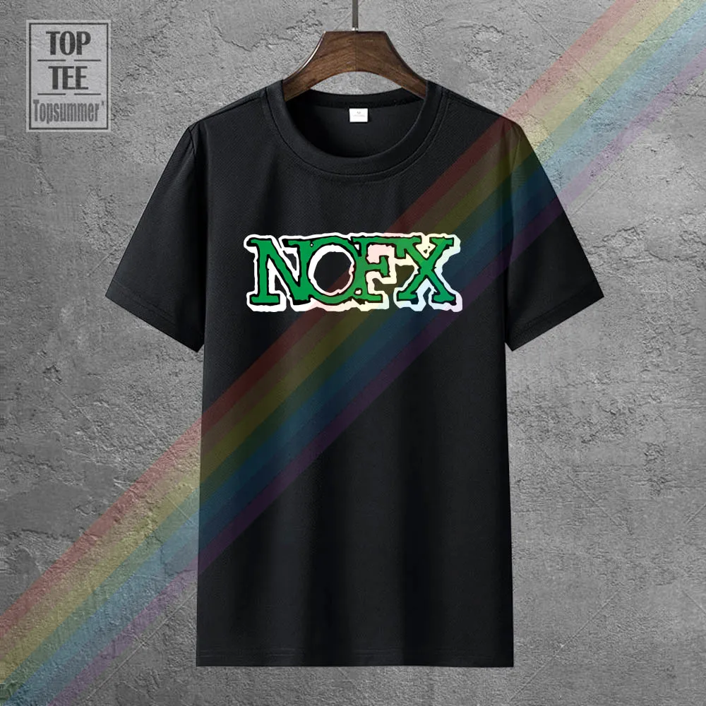 

Music Punk Rock Nofx T Shirts Men Hip Hop Short Sleeve O Neck Cotton Man T-Shirt Cool Funny Lh-075