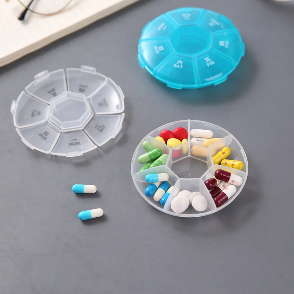 Органайзер для таблеток на неделю дорожный контейнер чехол лекарств 7 дней