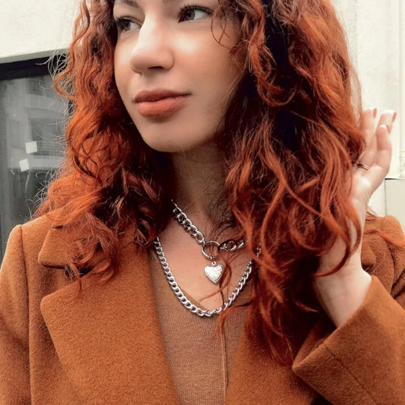 DAXI цепочка на шею женская цепь бижутерия для женщин цепи женские подвески колье