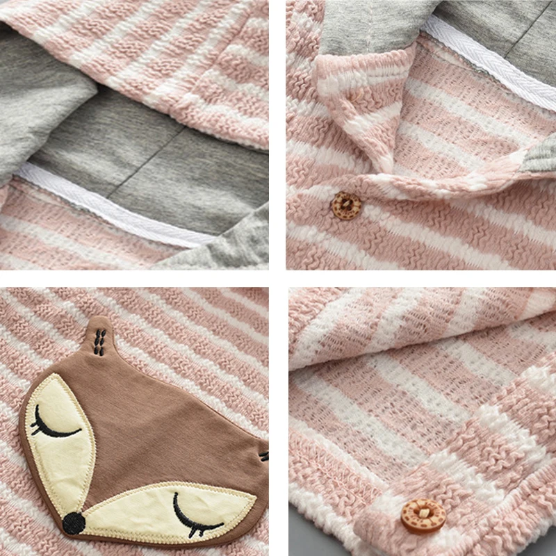 IYEAL детская одежда для новорожденных с милыми ушками капюшоном и лисой Детский