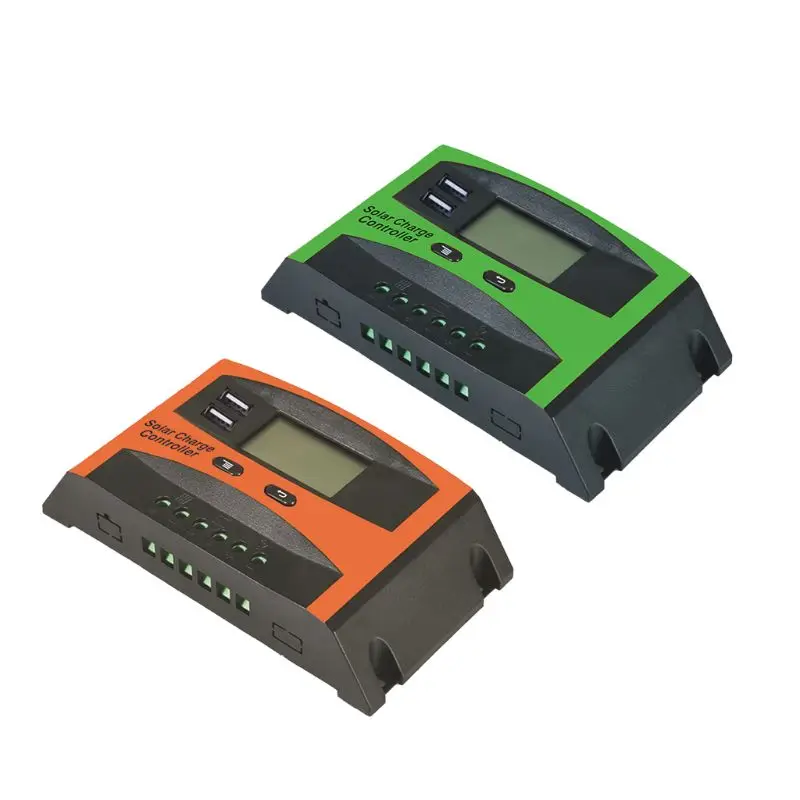 Контроллер солнечной энергии 20A/30A PWM 12 В/24 В ЖК функция двойной USB регулятор заряда
