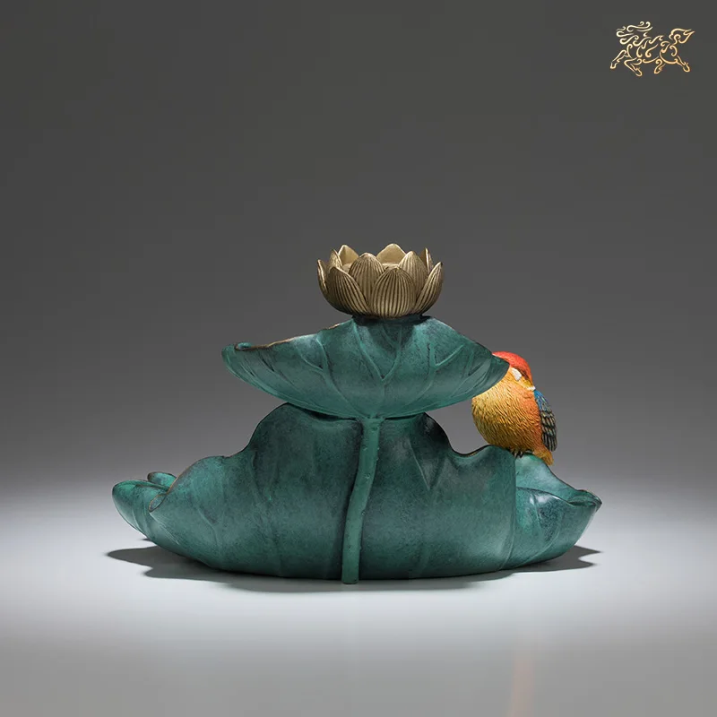 

Медные украшения zq в виде лотосного пруда, Cuiying, задний поток, благовония, домашнее украшение, медные поделки, украшения для гостиной, стола, ...