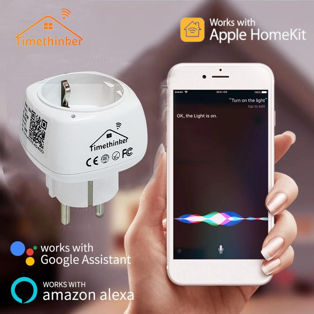 Timethinker умный дом wifi переключатель умная розетка для Apple Homekit ALexa Echo Google Home EU US адаптер приложение голосовое дистанционное управление