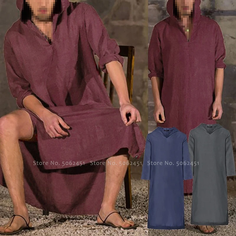 Хэллоуин средневековый Ретро v-образным вырезом с капюшоном футболка Viking пират