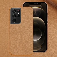 genuine leather phone cover case for samsung galaxy s21 s22 ultra s20fe s8 s9 s10 s21 plus note 20 10 9 a52 5g a72 a51 a71 a50