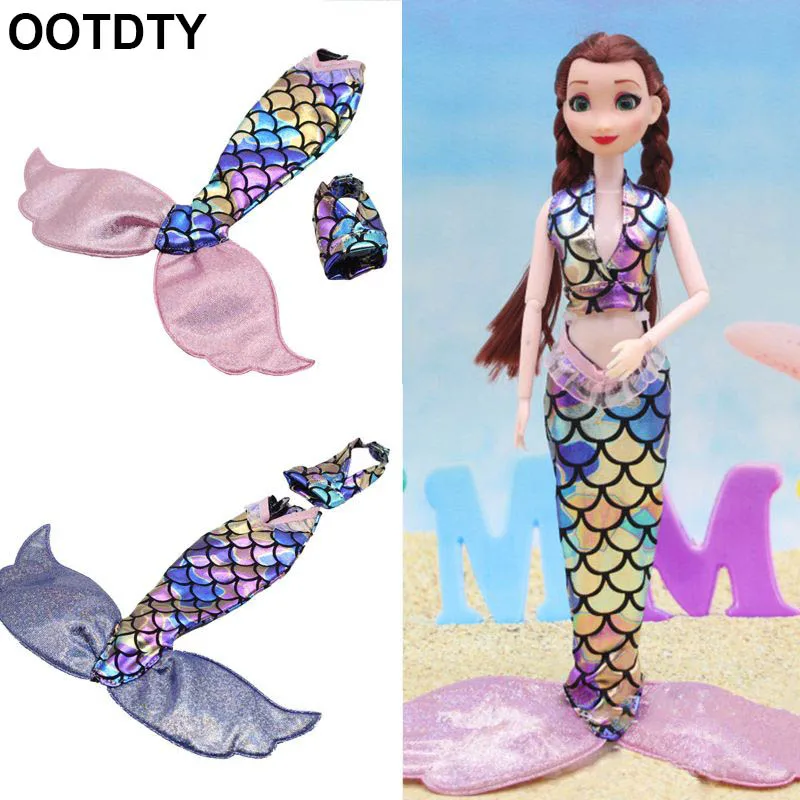 Один комплект кукла одежда для косплея похожая сказка красивый хвост свадебное