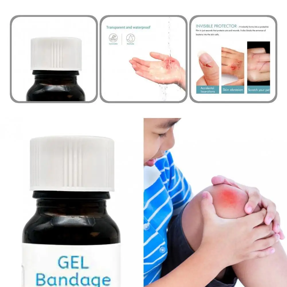

10ml Gel Band Aid Healthy Transparent Bandage Wound Healing Gel Liquid Waterproof Reduce Infection Liquid Band Aid