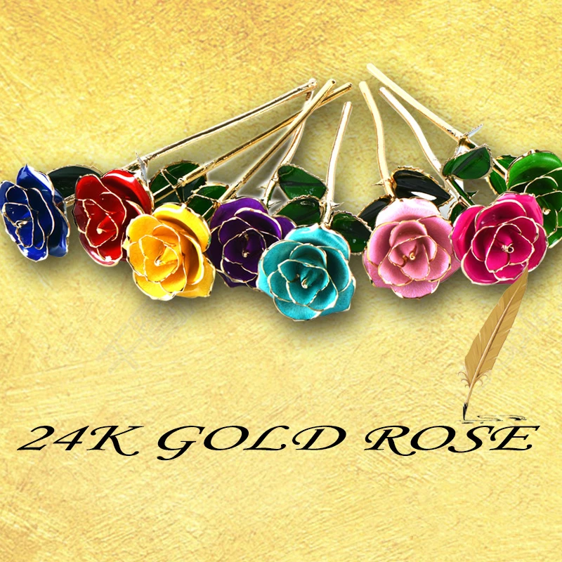 

Gold Dipped Rose 24K Gold Rose Eternity Rose Flower Best for Wife Girlfriend Anniversary Mothers Day Birthday HUG-Deals