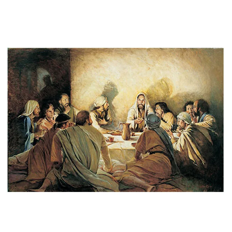 

Big Size Last Supper Da Vinci Famous Oil Painting on Canvas Posters and Prints Scandinavia Art Wall Picture for Living Room