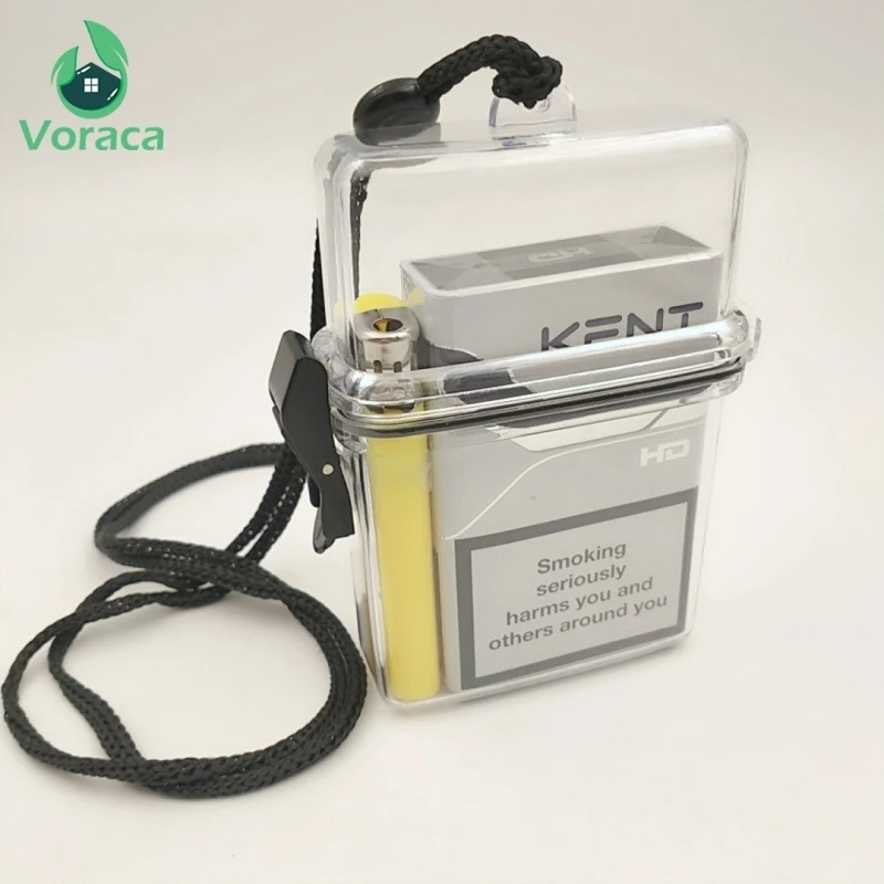 Прозрачный водонепроницаемый прозрачный чехол для сигарет переносная