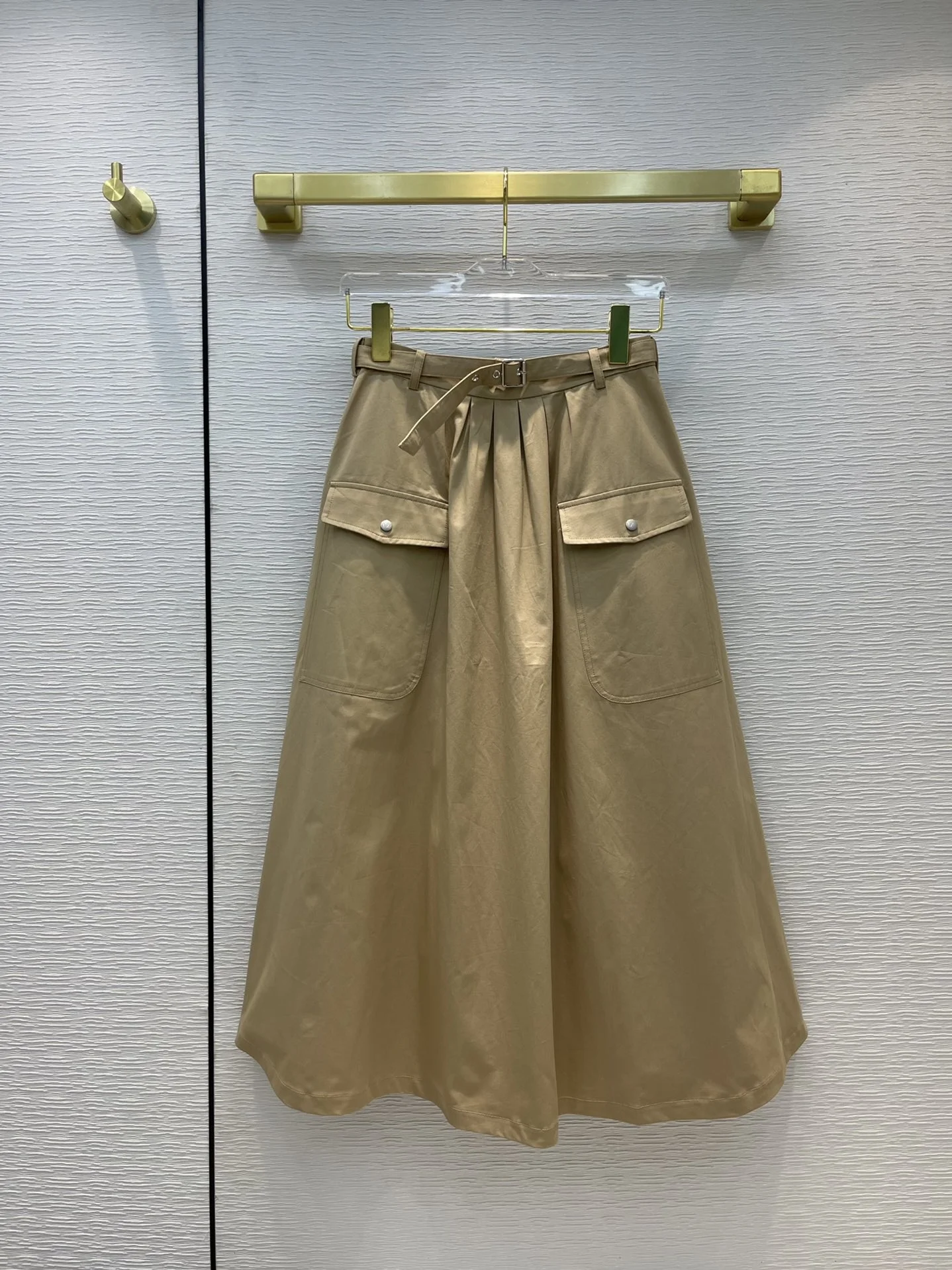 

Casual 2021SS Summer New Women High Quality Cotton Midi Skirt 2 Color For Ladies Gdnz 6.03