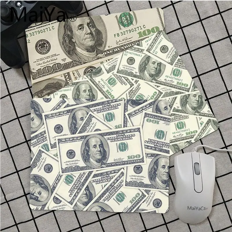 Высококачественный игровой коврик для мыши Maiya с изображением доллара и