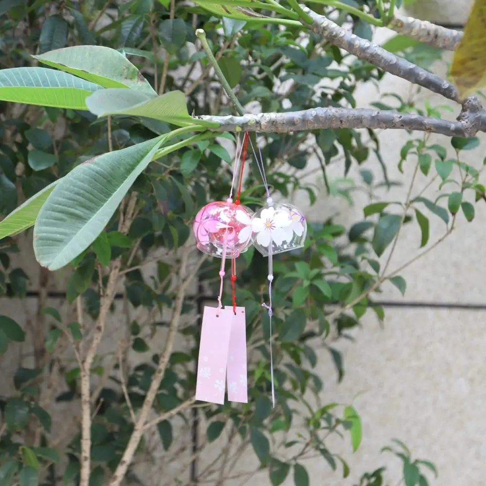 

Handpaint Glass Wind Chimes Wind Bells Japan Style Home Garden Office Hanging Decorations For Living Room, Office