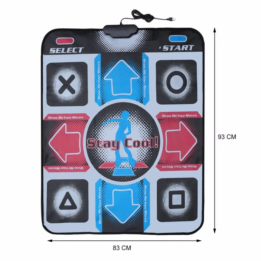 

Games Dance Mat Step Dancing Dance Pad Dancer Blanket Equipment Revolution HD Non-Slip Foot Print To PC with USB Sports