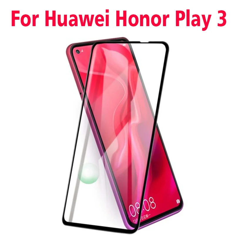 Закаленное 3d стекло для Huawei Honor Play 3 2 шт. полноэкранная Взрывозащищенная защитная