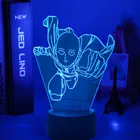 Фигурка Сайтама One Punch Man, светодиодный ночник, лампа для украшения дома, крутой магазин манги, идеи для декора, светильник ильник