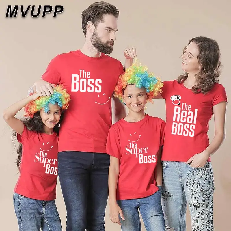 MVUPP Новая летняя Милая модная детская футболка семейная Одинаковая одежда для