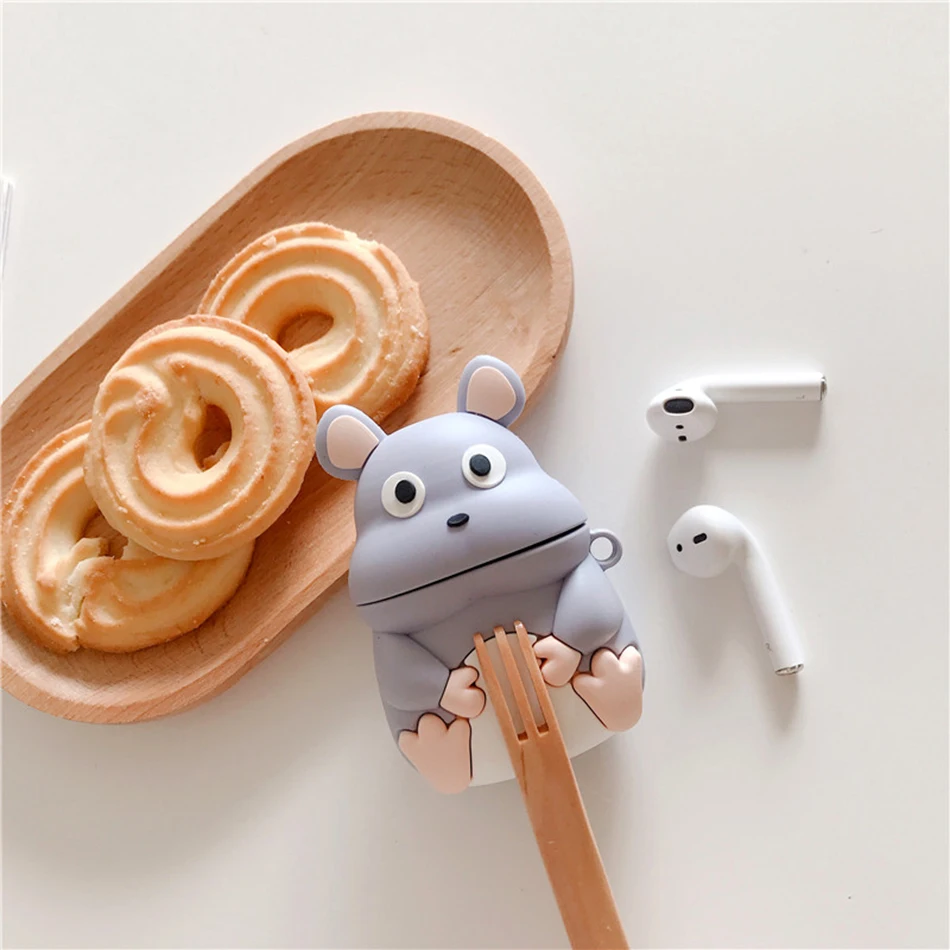 Новый мультфильм 3D мышь наушники чехол для AirPods 2 милый силиконовый наушник