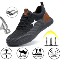 steel toe cap with indestructible shoes mens work safety shoes breathable light weight anti puncture ladies safety work boots