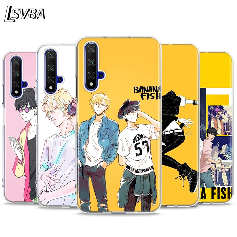 

Banana Fish Cartoon Silicone Cover For Honor 20 20S 20E 8 8A Prime 8X MAX 8C 8S 7A 7C 7S Pro Phone Case