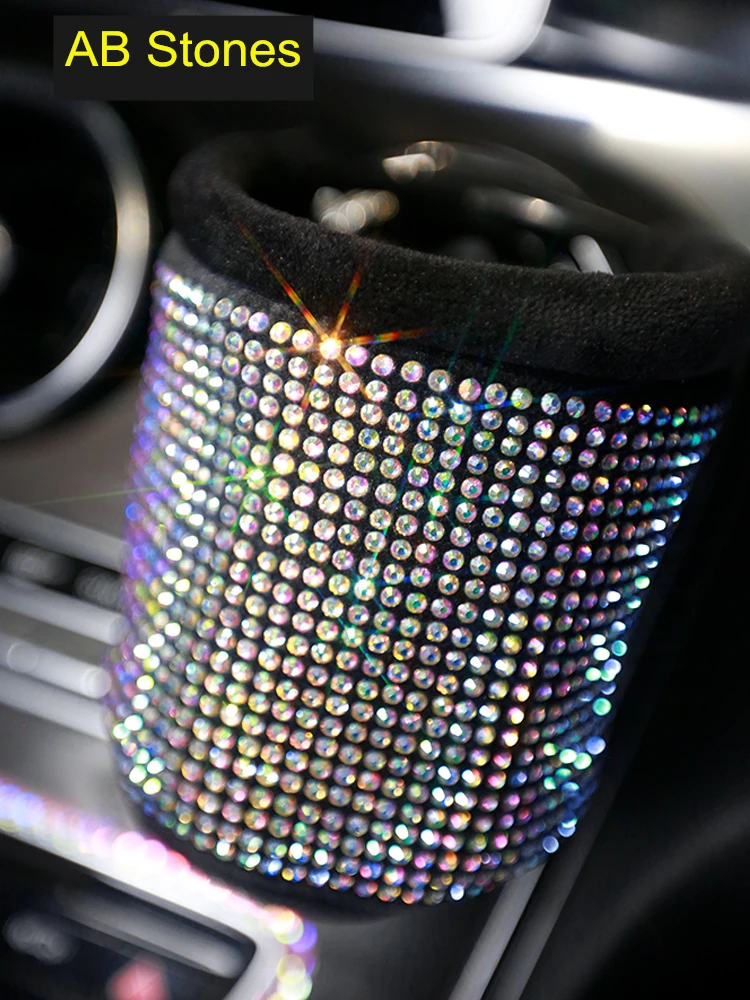 bling storage container phone holder rhinestone cute car accessories for air outlet vent interior stowing tidying sparkly decor free global shipping