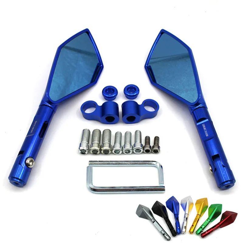 

For Suzuki Honda Kawasaki Yamaha Ducati BMW Universal Accessories Motorcycle CNC Aluminum Rear View Side Mirror